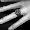 chevalière templier argent