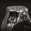 bague templier argent 925
