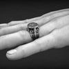 bague templier argent