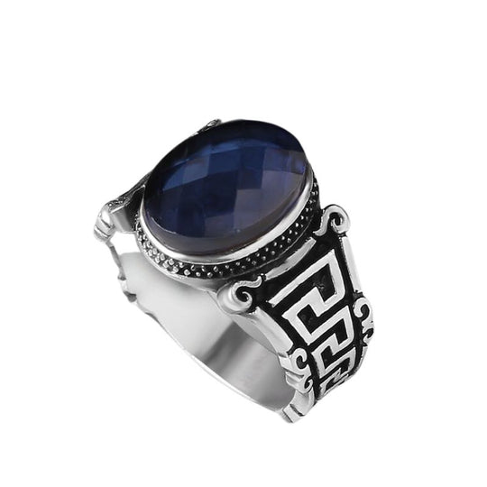 Bague Homme Pierre Bleu Nuit