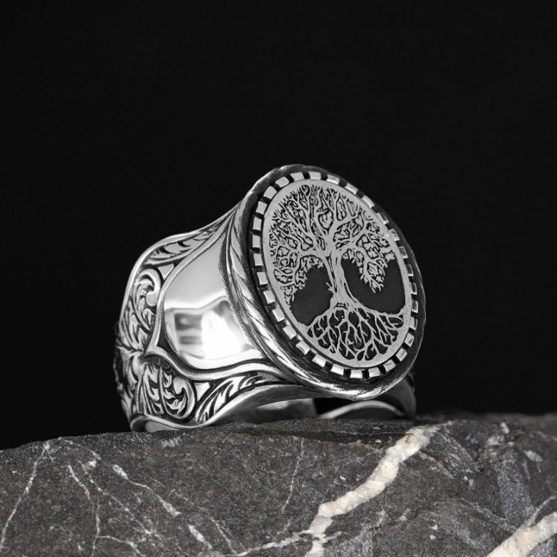 bague argent homme