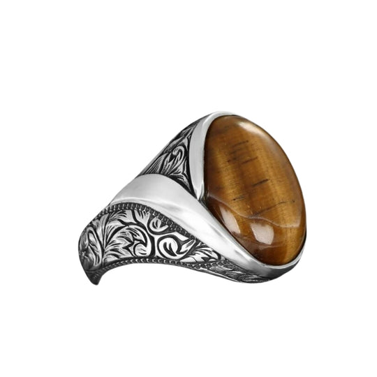 Bague Ancienne Œil de Tigre