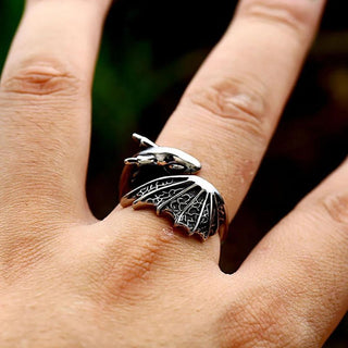 bague dragon argent