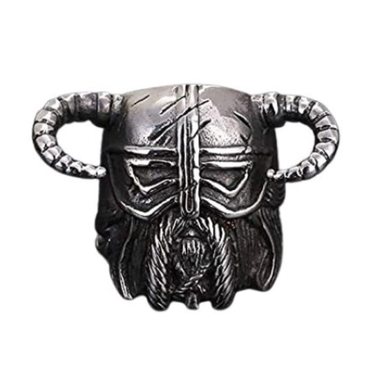 Bague Viking Homme Casque et Corne