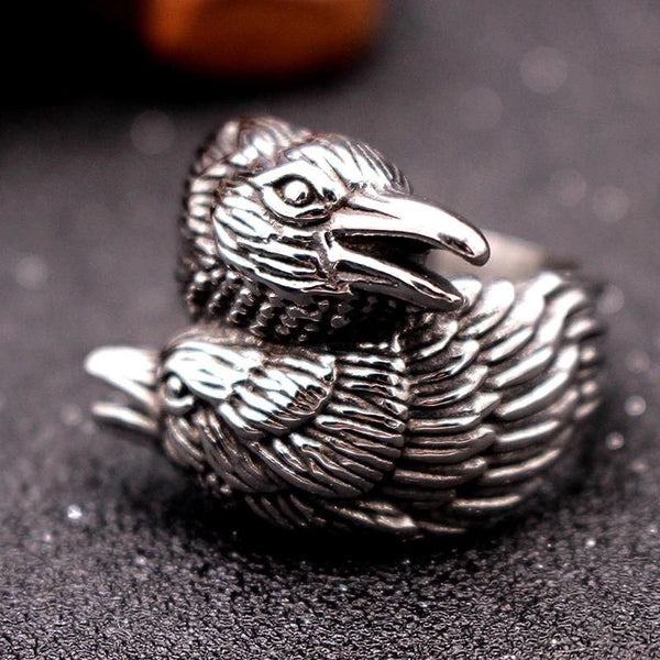Bague best sale corbeau homme