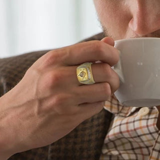 chevalière franc-maçon homme