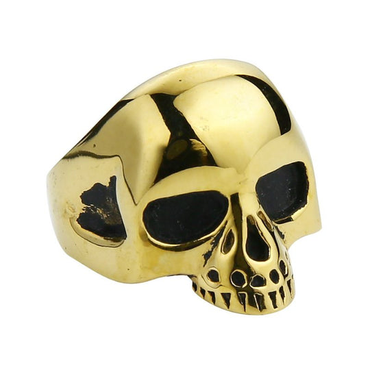 Bague Tête de Mort Dorée