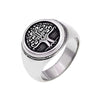 chevaliere homme argent arbre de vie