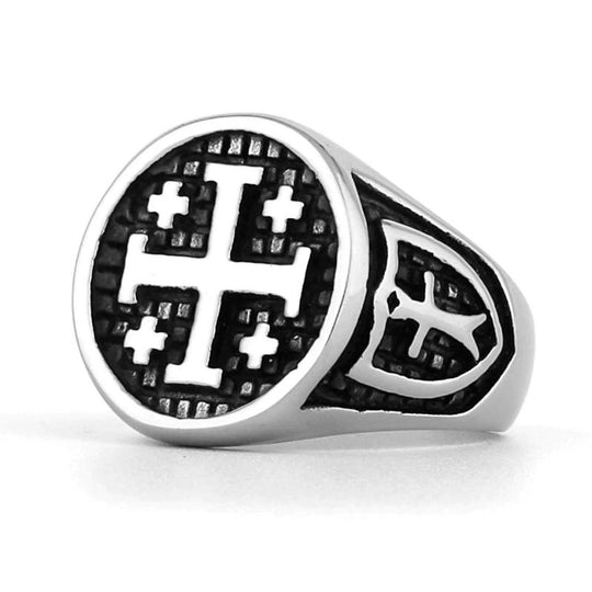 Chevalière Croix de Jérusalem