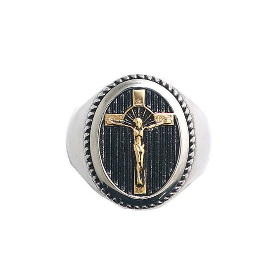 Chevalière Croix Jésus