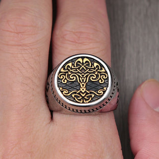 bague homme arbre de vie