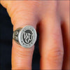 bague argent personnalisable homme