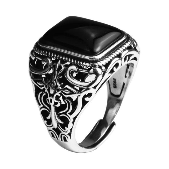 Chevalière Vintage Onyx