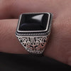 Grosse Bague Onyx Rectangulaire