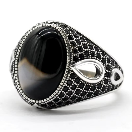 Chevalière avec Pierre d'Agate