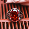 Bague Zircon Rouge