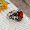 Bague Zircon Rouge