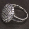 Bague en Argent Ovale Zircon