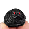 Bague Tête de Lion Yeux Rouge