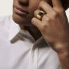 Bague Chevalière Or avec Onyx Noir