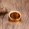 Bague Chevalière Or avec Onyx Noir
