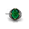 Bague Zircon Vert