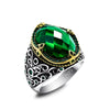 Bague Zircon Vert
