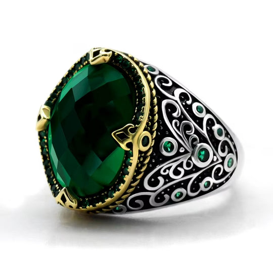 Bague Zircon Vert