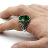 Bague Zircon Vert