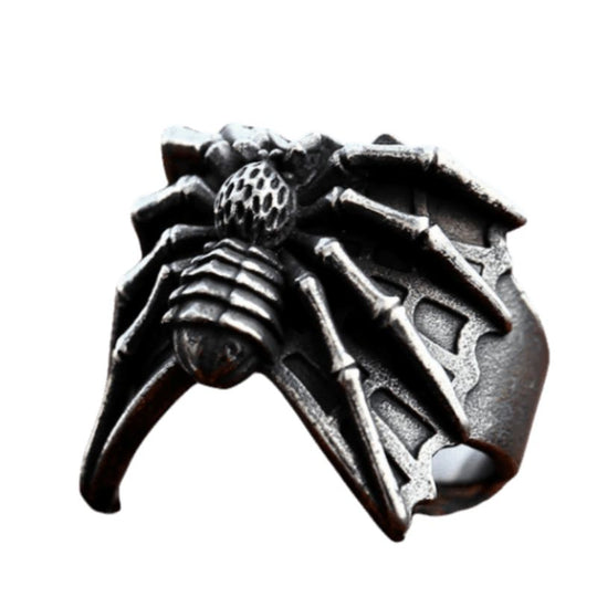 Bague Acier Araignée