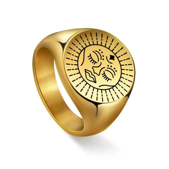 Bague Soleil Visage