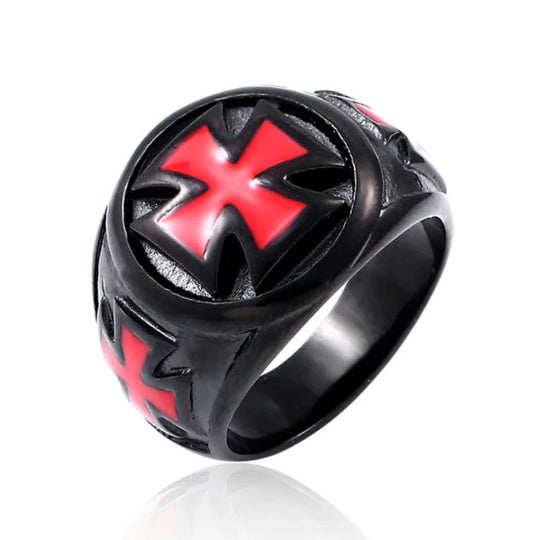 Chevalière Templier Croix Ancrée