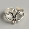 bague fleur de lys argent