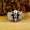 Bague Argent Fleur de Lys