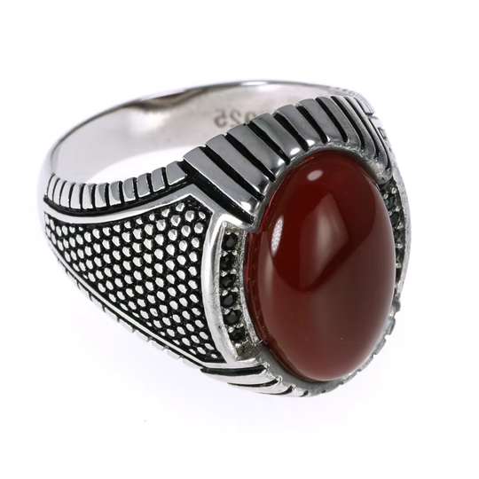 Chevalière Homme Agate