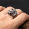 Bague Chevalière Argent Dragon pour Homme