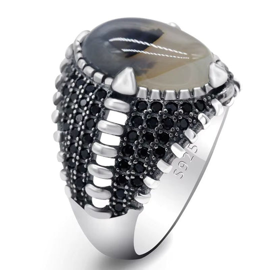 Bague Argent Onyx