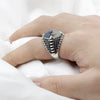 Bague Argent Onyx