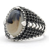 Bague Argent Onyx