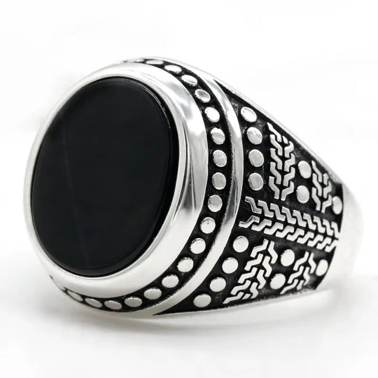 Chevalière Homme Agate