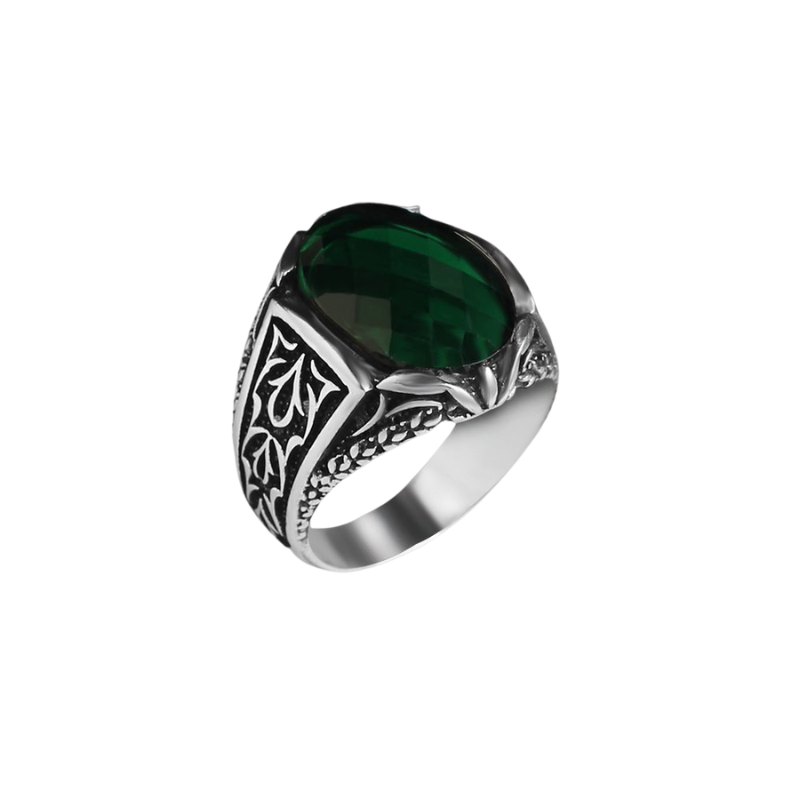 Bague Zircon Vert