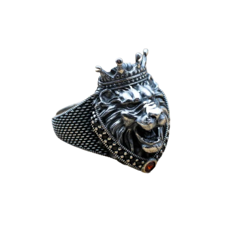 Bague Tête de Lion Argent