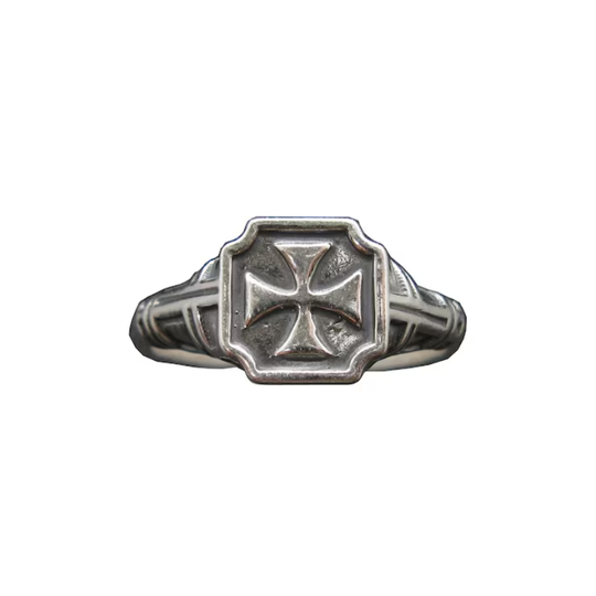 Chevalière Croix de Malte Argent