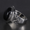 Bague Argent Onyx