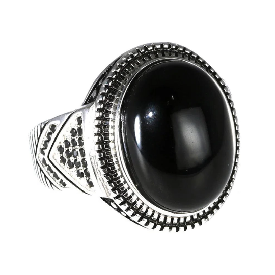 Bague Argent Onyx