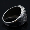 Bague Chevalière Onyx Fleur