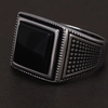 Grosse Bague Onyx Rectangulaire
