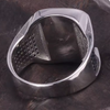 Bague Homme Agate Noire