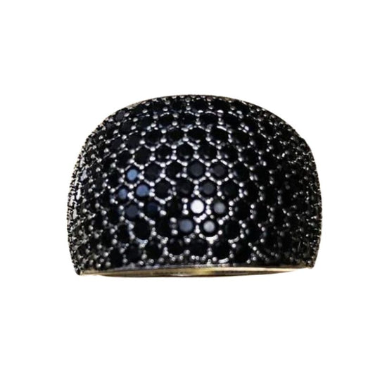 Bague Strass Noir