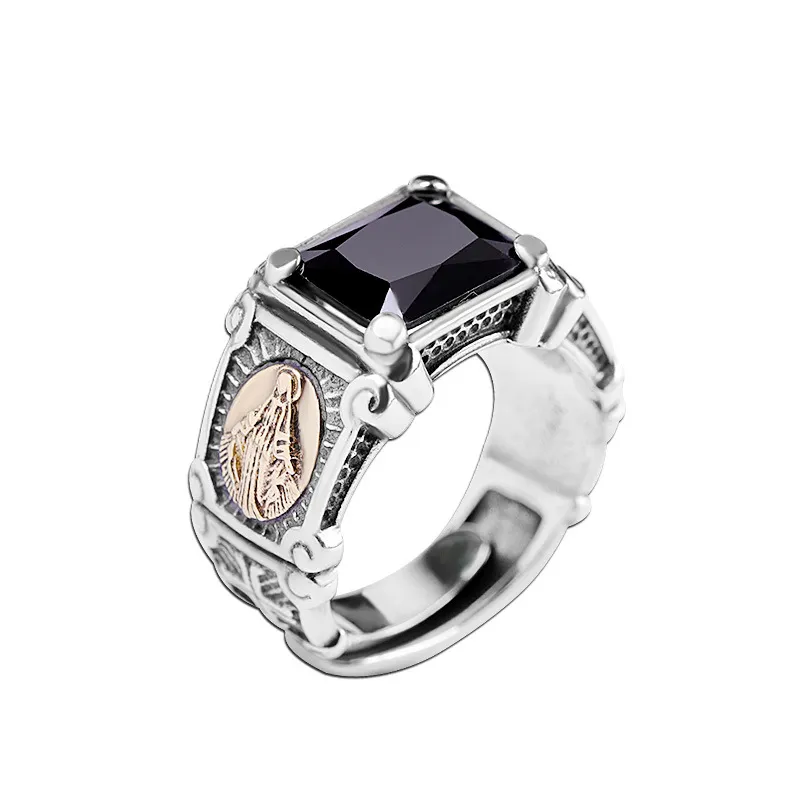 Bague Gitan Homme Vierge Marie